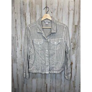 Fresh Produce small linen button up top